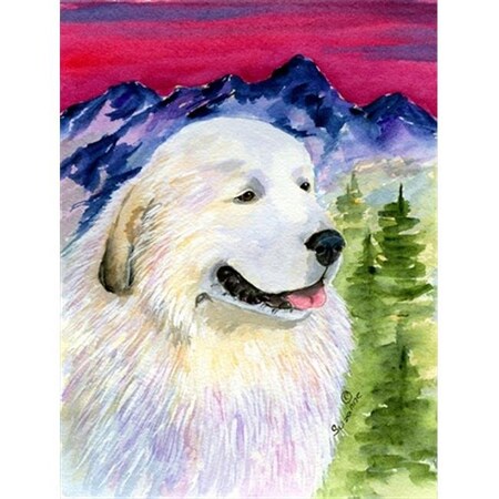 Carolines Treasures Carolines Treasures SS8473CHF Great Pyrenees Canvas Flag - House Size; 28 x 40 in. SS8473CHF
